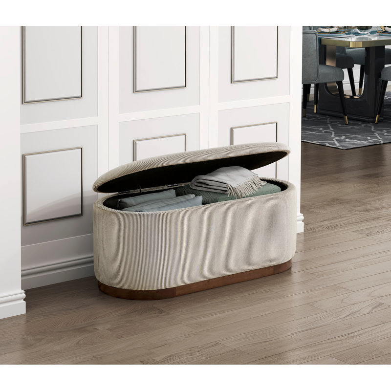 Banc de rangement Cassius, Taupe