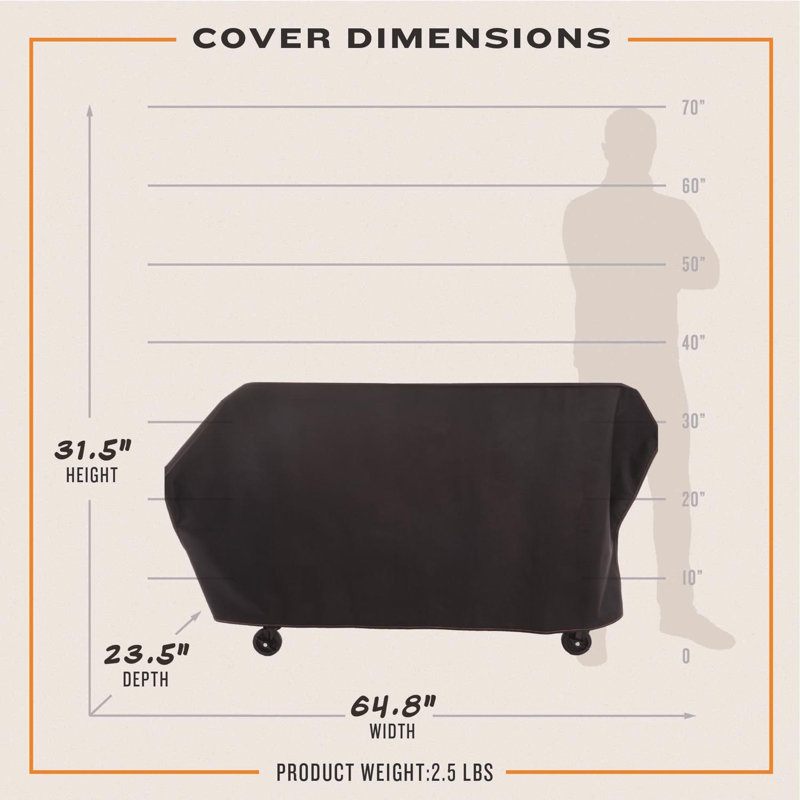Housse personnalisée Oklahoma Joe's pour station de travail et chariot de rangement DLX (23252169)