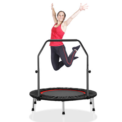 GDY Round Fitness Trampoline with Handlebar