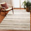 Tapis beige en polyester tissé à la machine-88348387