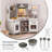 Preschool Kitchen Set, Corner Wooden Pretend Toddler Kitchen Toys Playset-89131461