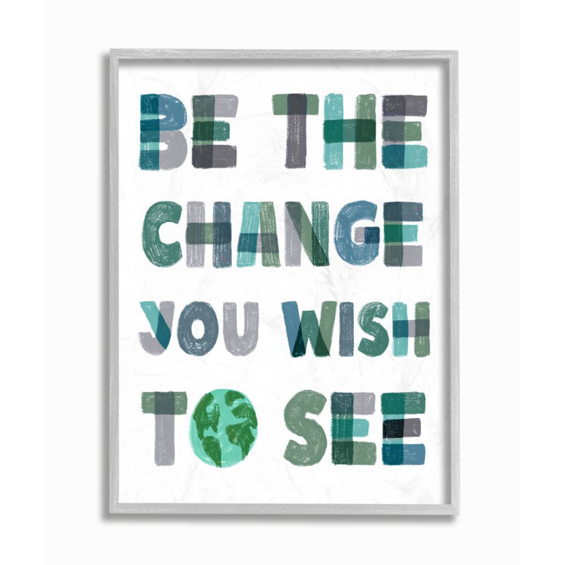 « be the change pastel letters kids inspiration word design » par daphné polselli, impression, H 11 po x l 14 po