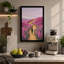 Journey Through Flowers Modern 1 Piece Wrapped Canvas Wall Art-822222782-822222783