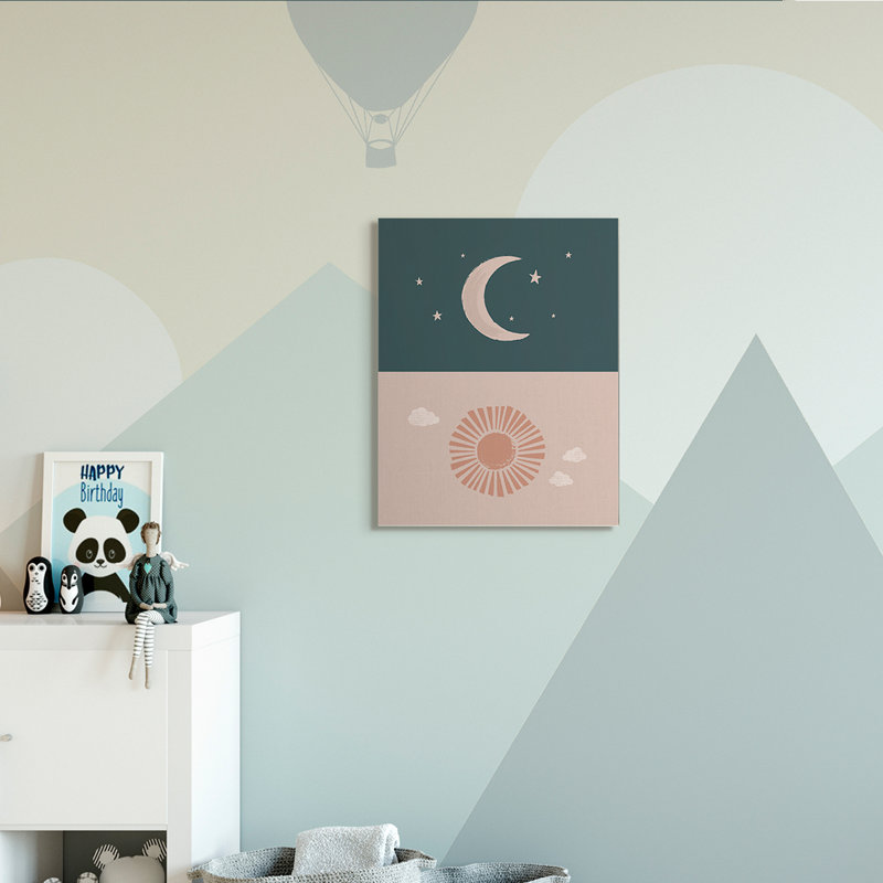 Ciel nocturne sur une journée ensoleillée, Toile tendue, H 30 po x l 24 po
