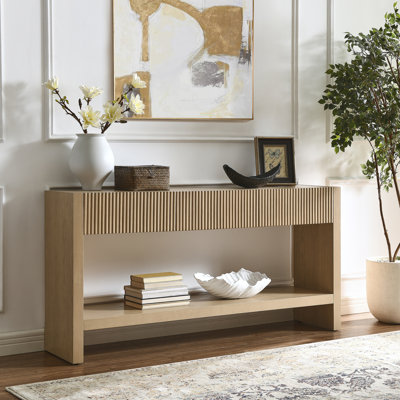 Console rectangulaire en bois massif de 60 po Manzanita