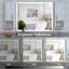 Miroir de salle de bain mural à DEL avec lumières réglables, fonction antibuée, interrupteur tactile et mémoire, idéal pour les salles de bain modernes