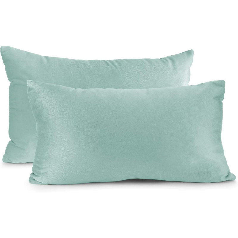 Velvet decorative Throw Pillow Cover, Mint
