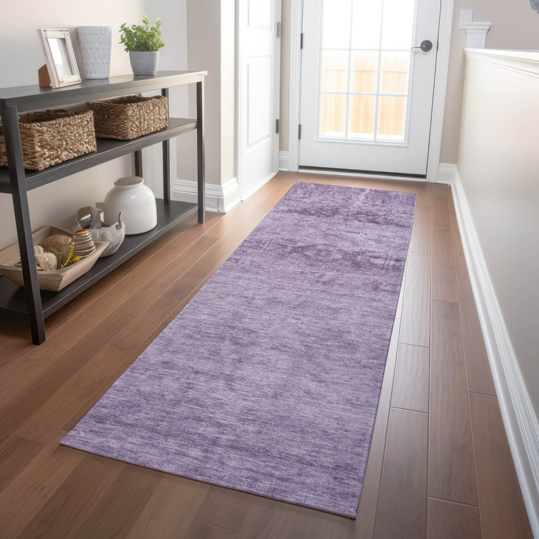 Machine Washable Indoor/Outdoor Claudian ACN1647 Plum Rug