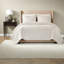 Ensemble de literie moderne en velours pour grand lit, couvre-lit matelassé blanc 3 pièces