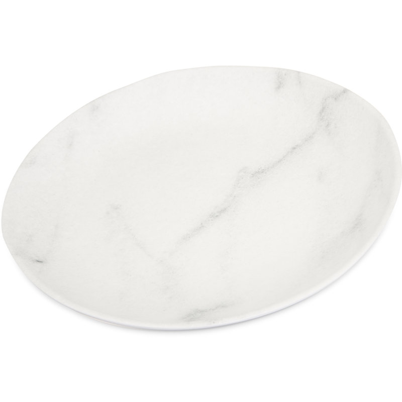 Assiette plate en mélamine Ridge 10,5 ", Marbre