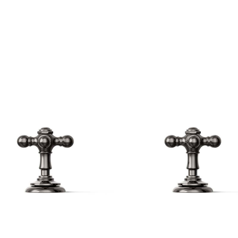 Artifacts® Bathroom Sink Cross Handles, Vibrant Titanium