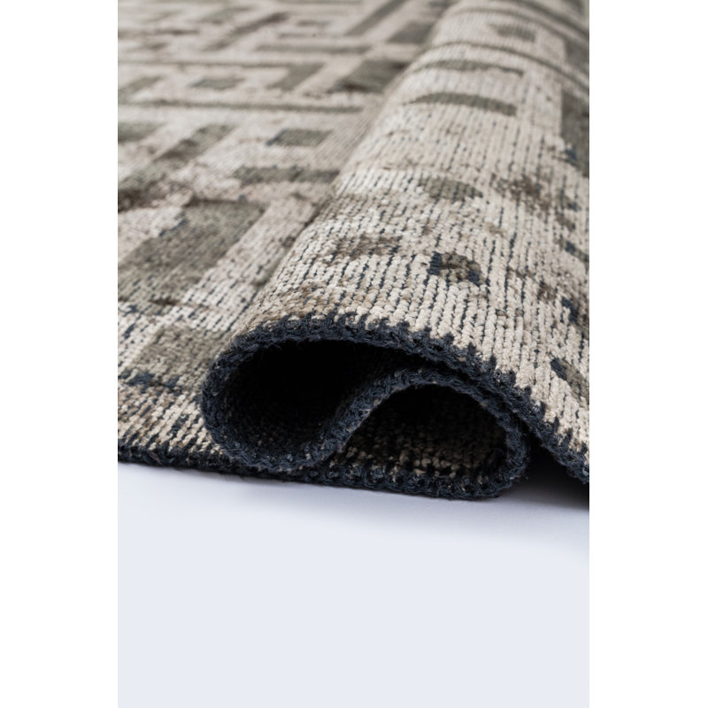 Tapis gris / beige / noir Rapture, Rectangle 7 pi 10 po x 9 pi 10 po