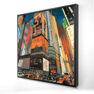 " Illuminated New York City Street "