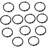 Zinc Shower Curtain Hook-45857679