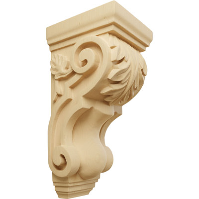 Corbeau Acanthus moyen moyen l 4 1/2 po x P 5 po x H 10 po (paquet de 6)