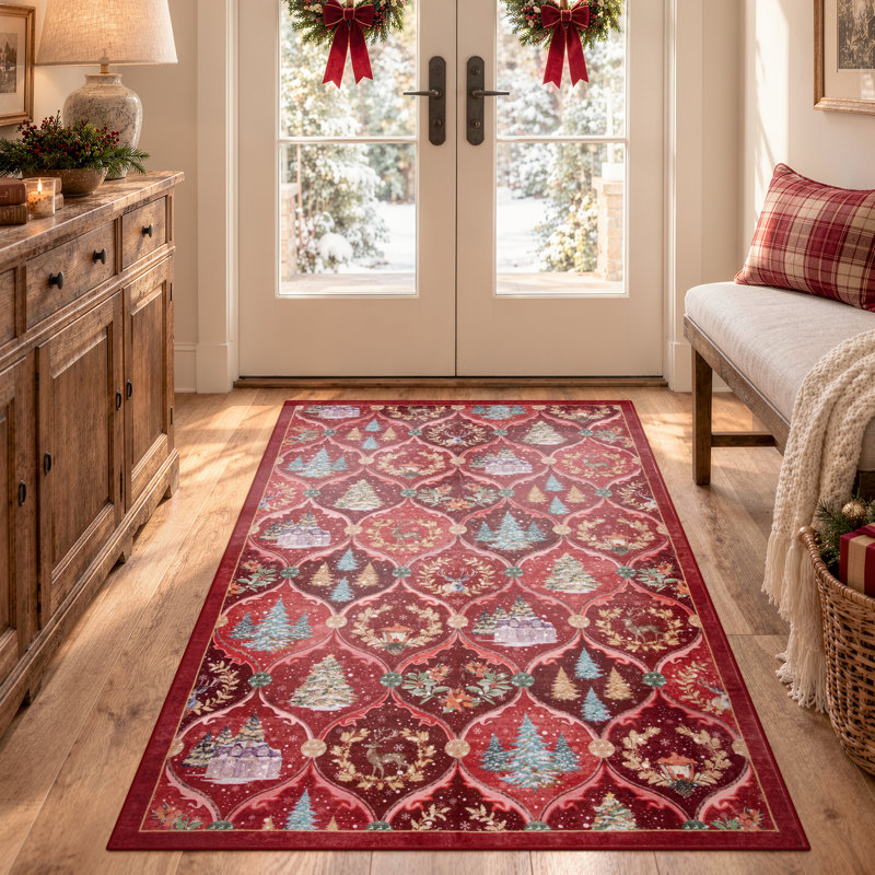 Tapis de Noël Laraven, Rectangulaire 3 pi x 5 pi