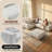 Modular Leather Sectional with Ottoman, Large 5 Seats Tufted Cushion-1471432781