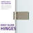 Grand Series 30 in. by 55 in. Frameless Hinged Tub Door in Brushed Nickel-20625445