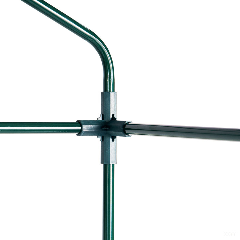 Walk-In Green House, Greenhouse With Shelves, High Strength PE Cover With Doors, Windows And Steel Frame, Set Up In Minutes, For Planting And Storage