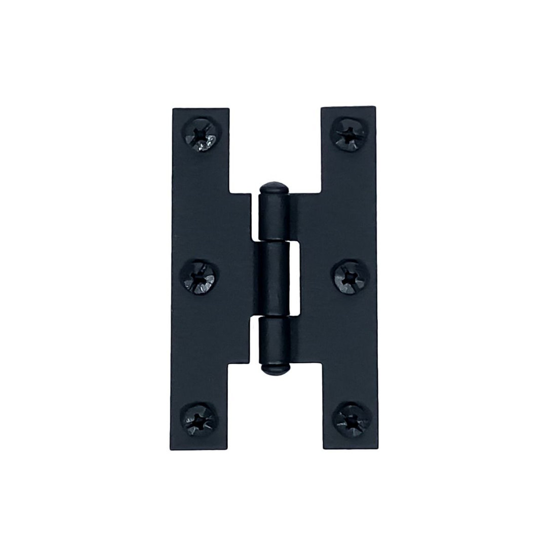 3" Smooth Cabinet H Hinge, Pair Acorn