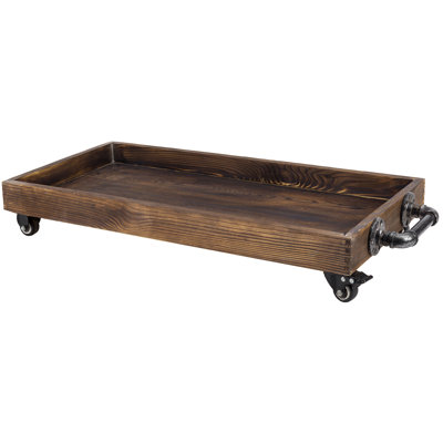 Rangement sous le lit en bois massif avec roulettes