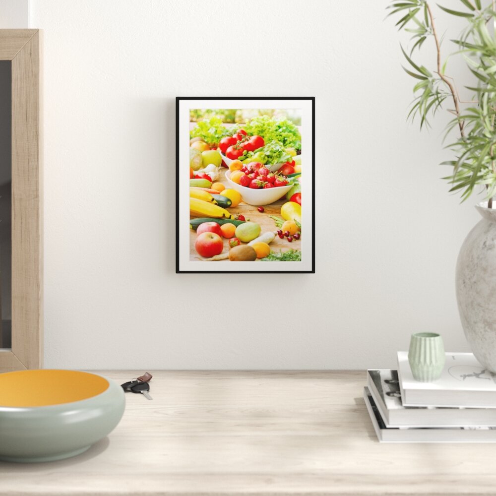 Gerahmter Kunstdruck Colourful Fruit and Vegetables