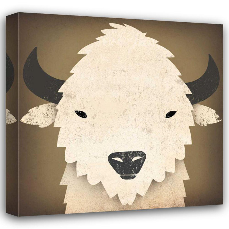 Art sur toile tendue par August Grove Fowler, Ryan, Buffalo I, H 36 po x l 36 po