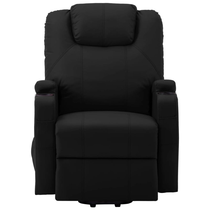 Power Lift Recliner Electric Lift Chair for Home Theater, Anthracite Faux Leather