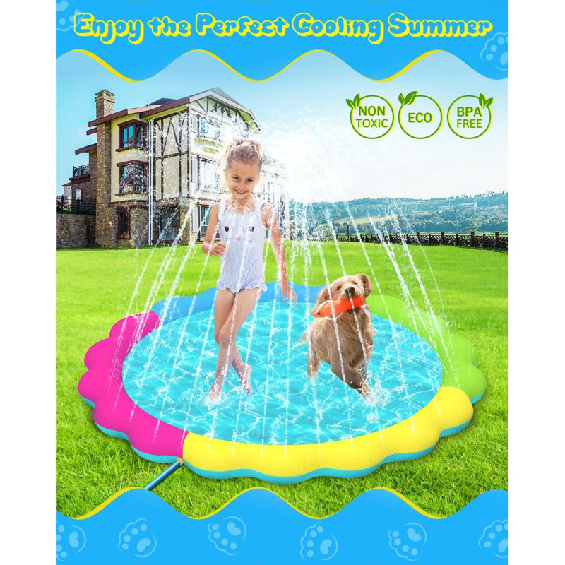 Tapis anti-dérapant pour chien pour chien avec patins anti-éclaboussures pour piscine, L 59,1 po x H 3,9 po