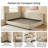 Modern Upholstered Daybed with Channel-Tufted Backrest, queen Size-65020304