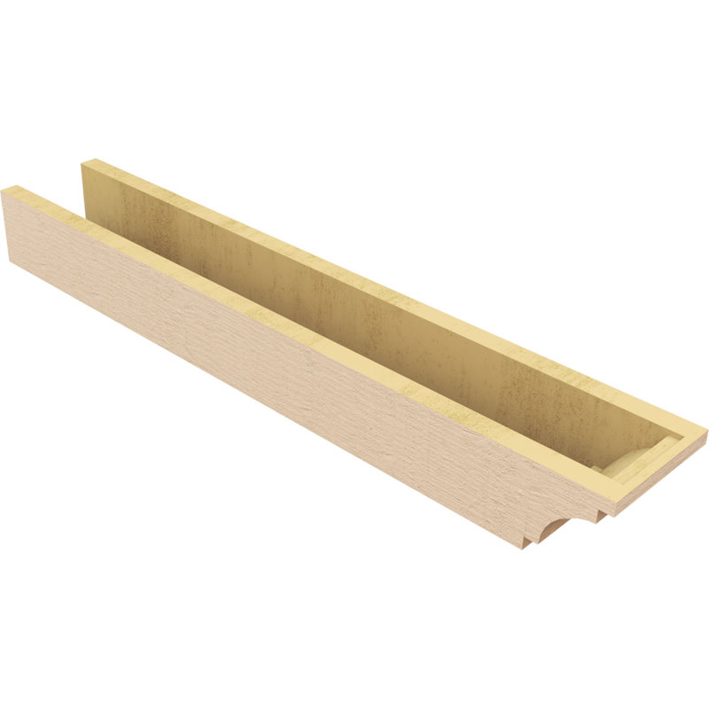 Bois de méditerranée TimberThane Ra partier, brun clair apprêté, H 4 po x l 36 po x P 6 po