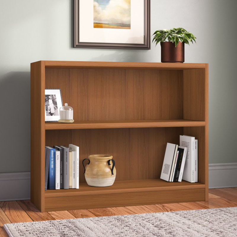 Petite bibliothèque à 2 tablettes Paulica, pour le rangement et la présentation dans le bureau personnel ou le salon