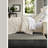 Ivory Microfiber Bedding Sets, Textured Floral Design For All Seasons