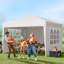 Pop Up Canopy 10 FT Pop Up Gazebo Tent with 3 Sidewalls & 2 Windows-1554896002