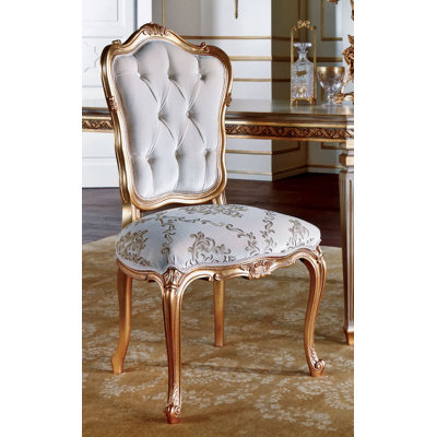 Upholstered Side Chair in White