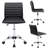 Kaycee Faux Leather Mid Back Swivel Computer Task Desk Chair-61007900