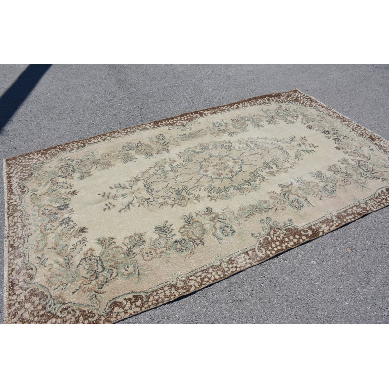 Tapis marocains, tapis brun pour la chambre à coucher, tapis Oushak, tapis turcs, grands tapis 5,2 x 9,4 pi, tapis rétro