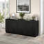 Alasha 68" Wide Rectangular Fluted Buffet Table-1808827350
