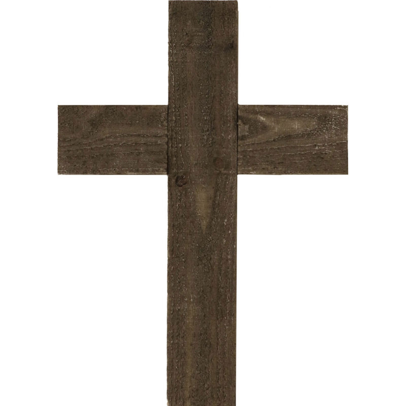 Handmade Traditional Religious & Spiritual Wall Decor, Pebble Gray, 24" H x 16" W x 0.75" D