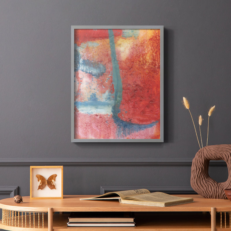 Spring Step II Framed Print - Solid Wood, Gray Single Picture Framed, 10" H x 8" W