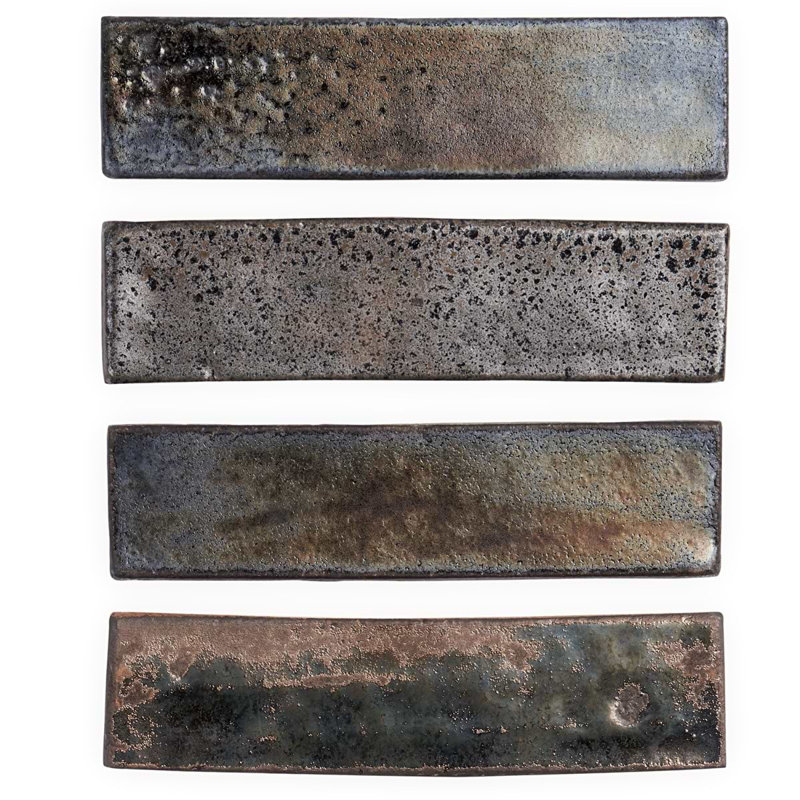 Emery 2x8 Handmade Crackled Matte Terracotta Subway Tile