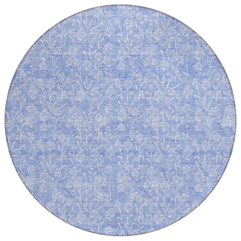 Tapis ivoire rond 8 po