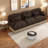Deep Seat Chenille Sectionals, Modern Leopard 3 Seater For Home