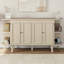 Armoire-lit style rustique en pin massif de style campagnard avec station de charge et 2 tablettes ouvertes pour le bureau à domicile ou une petite pièce-111455476-111455478