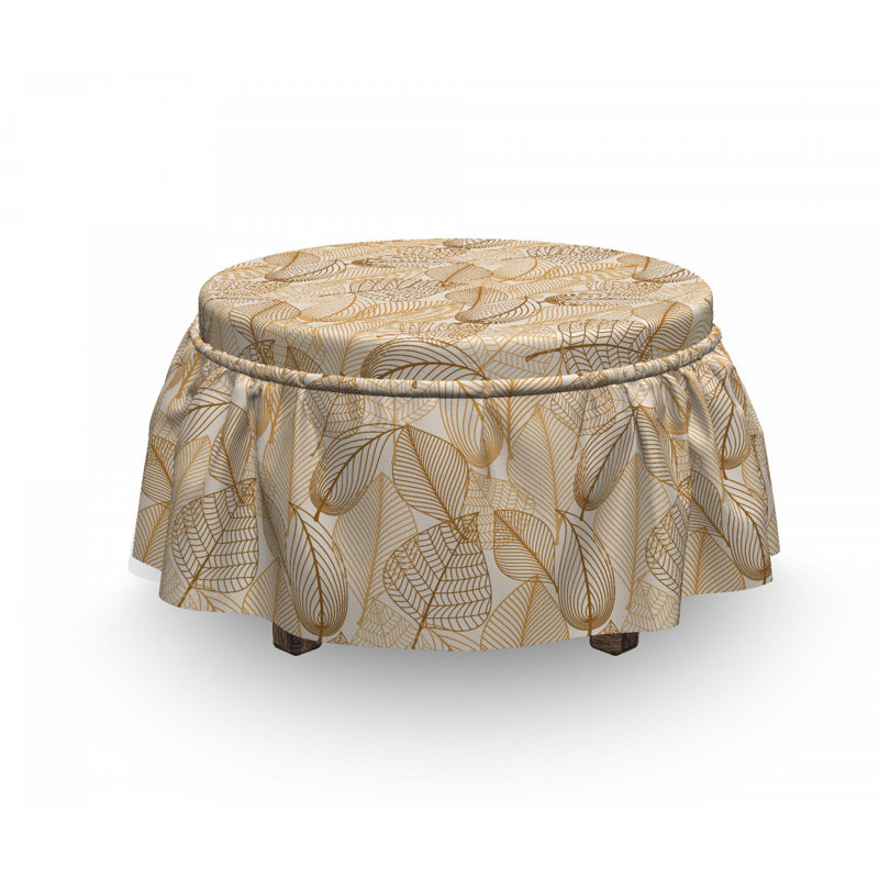 Housse pour repose-pieds feuilles d’automne