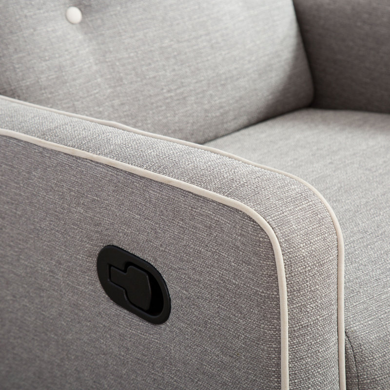 Fauteuil inclinable pivotant de 29,1 po de largeur, Polyester gris