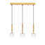 Luminaire suspendu à DEL pour îlot de cuisine à 3 lumières Jelmar-1805361634-1805361633