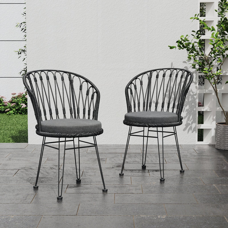 Chaise de salle à manger d'extérieur (ensemble de 2)