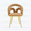 Chaise de meuble-lavabo rembourrée pour salle à manger, salon et chambre à coucher (ensemble de 2)-416122092