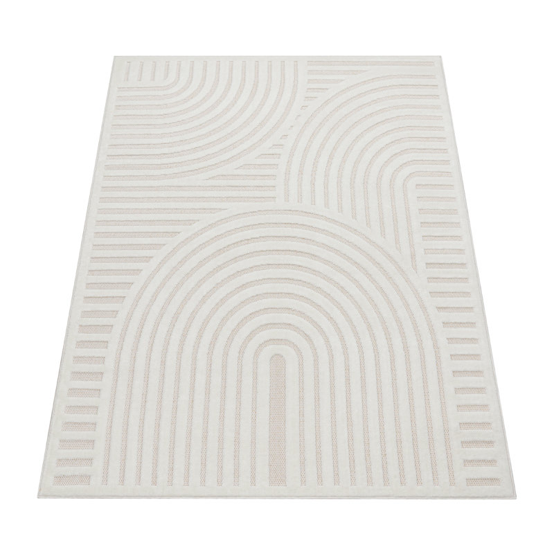 Medjaou Geometric Indoor / Outdoor Area Rug, Rectangular 60 x 100cm